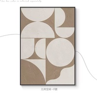 Peinture abstraite géométrique noir et blanc sur toile pour la décoration de la maison
