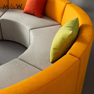 M & W Gratis Combinatie Oneindig Verlengde S-Vormige Stof Gebogen Kantoor Receptie Lobby Bankstel Ontwerp - Product Image 4