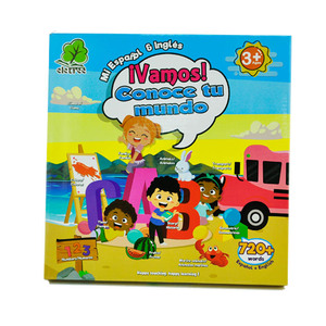 Niños español e inglés español estudio fonético Abc libro de sonido niños juguete interactivo - Product Image 3