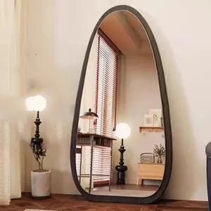 Modern Handmade Glass <b>Full</b> Body <b>Standing</b> Floor <b>Mirror</b> with Aluminum Frame Shatterproof Design for Bedroom Living Room Home Decor - Product Image 4