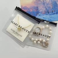 Bolsas pequeñas de plástico para sellado de joyas, cierre de cremallera, bolsas transparentes para almacenamiento de exhibición de anillos, proveedor de logotipo personalizado