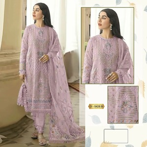 Traje Salwar Kameez Liso para Mujer, Traje Salwar Kameez Liso para Fiesta, Proveedor Mayorista - Product Image 3