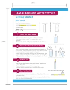 पेयजल घरेलू परीक्षण के लिए नया उत्पाद लीड वॉटर टेस्ट किट