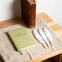 Cuaderno de Lujo Personalizado con Tapa Dura y Forro, 5.25x8.25 Pulgadas, con Grabado en Relieve para Discursos, Sermones, Bodas - Regalos para Pastores y Anfitriones