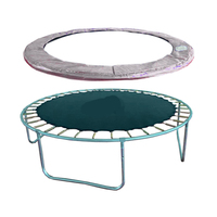 Almohadilla de cubierta de resorte de PVC azul de 6 pies, características de seguridad duradera con resistente al agua para uso doméstico, almohadilla de marco de trampolín suave y plegable