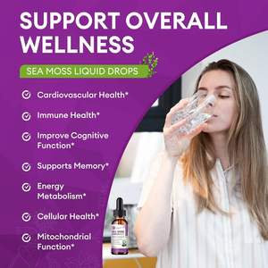 Suplemen vitamin tetes lumut laut cair organik mendukung kesehatan tulang keseluruhan dan relaksasi untuk dewasa - Product Image 4