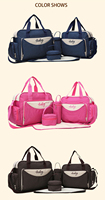 Ensemble de sacs pour bébé 5 pièces/ensemble, sac de voyage pour maman, sac à couches, sac de maternité, sac d'hôpital, sac de voyage multifonction pour bébé