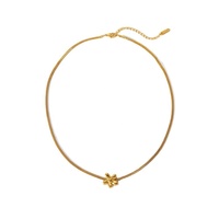 Vente en gros Parure de bijoux en acier inoxydable pour femmes Plaqué or 18 carats Collier et boucles d'oreilles Accessoires de mode