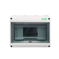 Boîtier de distribution électrique étanche HT pour extérieur, coffret de disjoncteur en plastique, boîte de jonction PV avec fenêtre transparente