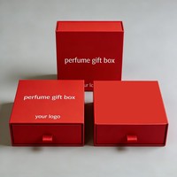 Boîte à tiroir en papier doré et argenté, conception personnalisée, boîte d'emballage coulissante pour parfum, emballage cadeau vide, fabricant direct