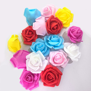 Fleurs artificielles 5 cm Rose en mousse PE 50 pièces/sac - Product Image 1