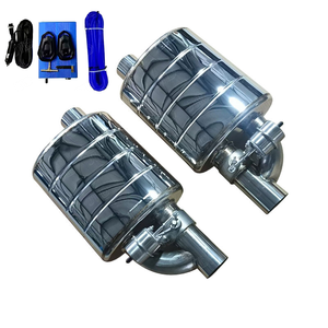 Hệ thống ống xả bằng thép không gỉ JTLD 2.5'' 3'' có van điều khiển điện tử, hai bộ giảm thanh, van điều khiển từ xa, hiệu suất cao, giảm thanh khí nén - Product Image 3