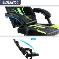 Chaise de jeu Dowinx Brand Select, chaise de course pour le jeu à domicile ou au bureau, avec repose-pieds et massage