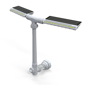 Nouvelle lumière de fontaine de piscine à double tête alimentée par énergie solaire, 5000 mAh, rechargeable, étanche, pour la décoration de jardin et de cour. - Product Image 5