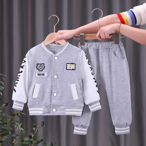 Ensemble d'uniformes de baseball décontractés de <span class=keywords><strong>style</strong></span> coréen pour garçons tenue 2 pièces pour le printemps et l'automne pour les tout-petits et les enfants de 1 à 5 ans - Product Image 2