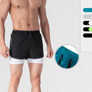 Celana Pendek Olahraga 2 in 1 untuk Lari, Pantalones Cortos Para Hombre Deportivos Para Hombre, Celana Pendek Olahraga Atletik Nylon untuk Pria - Product Image 4