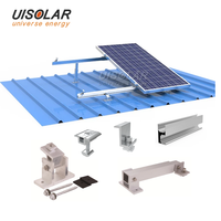 UISOLAR Support en aluminium pour modules solaires à angle inclinable, système de montage solaire sur toit plat réglable