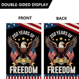 Bandera Patriótica <span class=keywords><strong>de</strong></span> EE. UU. para el 250 Aniversario <span class=keywords><strong>de</strong></span> la Independencia Americana, Doble Cara con Diseño <span class=keywords><strong>de</strong></span> Águila, Conmemorativa 1776-2026 - Product Image 2