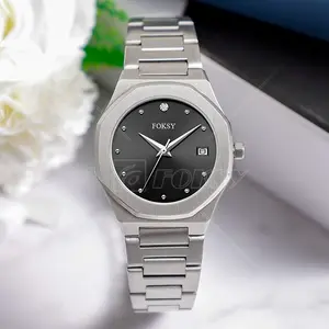 Foksy Watch Manufacturer Elegant Silicone Strap Woch Women Watch in Lower Price