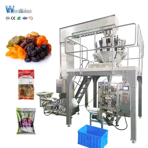 CE Certified Multi-functional Snacks Nuts and Dry Fruits Food Packing Machine with 12 Heads Weigher