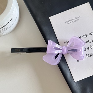 Pasador de Pelo con Lazo Acrílico Francés, Elegante Accesorio para el Cabello para Novias y Fiestas, Decoración para el Cabello de Mujer - Product Image 5