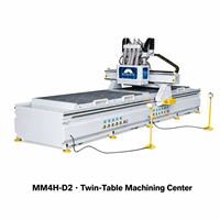 Routeur CNC MAMIMAC haute performance MM4H-D2 / Perceuse à double table avec composants PLC et moteur de broche 6,5 kW