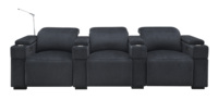 Elektrisches Multifunktions-Relaxsofa aus Technologie-Stoff, 3-Sitzer Elektrisches Wohnzimmer-Sofa-Set