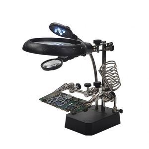 TE800 loupe lumière LED clip auxiliaire USB <span class=keywords><strong>batterie</strong></span> <span class=keywords><strong>rechargeable</strong></span> fer à souder électrique soudure réparation - Product Image 2