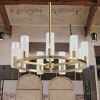 Lustre de luxe postmoderne, style industriel rétro américain, lampe suspendue moderne pour restaurants, îlots de cuisine, salons, décoration intérieure