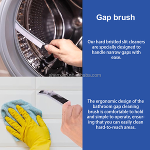 Brosse de nettoyage <span class=keywords><strong>multi</strong></span>-<span class=keywords><strong>usages</strong></span> pour les interstices fins, nettoyeur de rails de fenêtre, clavier, aérateurs, coins de cuisine - Product Image 4