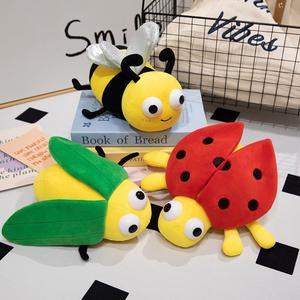 Insecte lumineux petite abeille brodé <span class=keywords><strong>luciole</strong></span> en peluche <span class=keywords><strong>pour</strong></span> l'anniversaire des enfants apaisant PP coton poupée <span class=keywords><strong>pour</strong></span> bébé dormir - Product Image 4