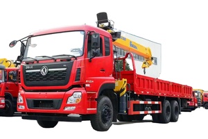 Грузовик Dongfeng 6x4 с краном-манипулятором 12 тонн, гидравлический телескопический кран для подъема и транспортировки тяжелых грузов, прямые продажи с завода - Product Image 3