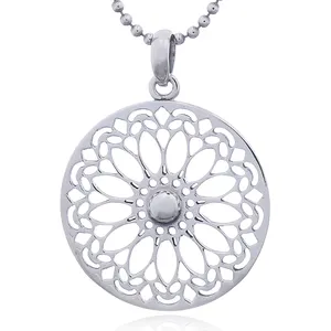 Pendentif Mandala en argent Sterling 925, vente en gros, bijoux, pendentifs symbole Hindu