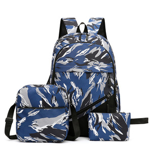 2026 Cool Pattern Printed Large Capacity Schoolbag Practical Three Piece Combination <b>Backpack</b> - Product Image 4