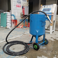 Máquina de chorro de arena pequeña tipo caja, minichorro de arena a presión