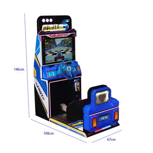 Macchina da Gioco a Gettoni <span class=keywords><strong>per</strong></span> Simulatore di Guida in Inglese, Videogioco di Corse Automobilistiche in Metallo <span class=keywords><strong>per</strong></span> 2 Giocatori, 6+ Anni, Centro Giochi - Product Image 4