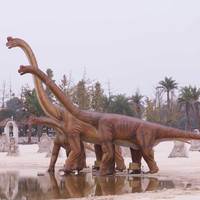 Modèles de dinosaures animatroniques grandeur nature pour parcs d'attractions