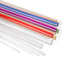 Tige acrylique transparente en verre organique, usinée sur mesure par extrusion, grand diamètre, cylindre solide en cristal, guide de lumière, découpe PMMA