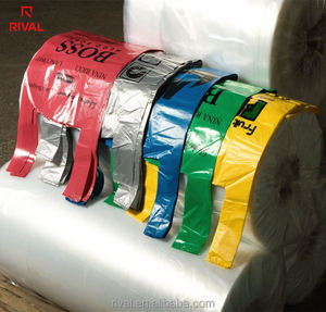 Sacs de transport de T-shirt en plastique d'emballage personnalisé en HDPE biodégradable de gros - Product Image 4
