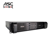 Système de sonorisation professionnel à ligne acoustique ASCSONIC AT10000Q 4 canaux 2 ohms stable, amplificateur de puissance à commutation