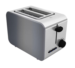 750W Household Basics 2 Slice Extra-Wide Slot <strong>Toaster</strong> with 6 Stall Baking Gear Settings <strong>Silver</strong> <strong>Toaster</strong> - Product Image 1