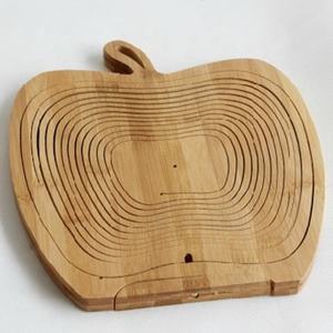 Cesta de frutas de bambú natural para encimera de cocina, tazón de almacenamiento tejido a mano para manzanas, plátanos y verduras - Product Image 2