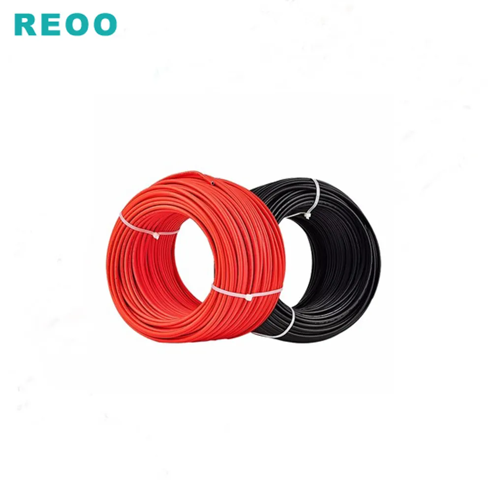 PV Solar Cable Electric Cable 4mm2 /6mm2 /10mm2 /16mm2 /25mm2 PVC Industrial Copper Cable Xlpe LOW Voltage Black and Red TUV