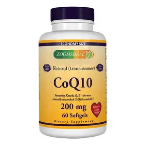 Großhandel Bulk Rohstoff 98% CoQ10 Kapseln Coenzym Q10 Kapseln Unterstützt Herz gesundheit & Funktion Enzym