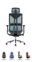 Aoofei — chaise ergonomique réglable pour ordinateur de bureau, à maille, pour Gaming, moderne, de luxe, noir, avec coussin de verrouillage, Style articles divers