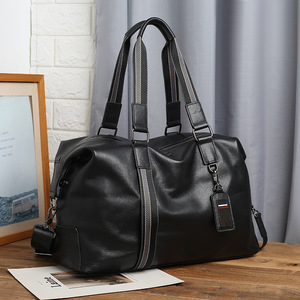 Genuine Cowhide Leather Duffel <b>Bag</b> Large <b>Weekender</b> Capacity Travel Crossbody Gym Handbag Gym Duffel Short Trip - Product Image 6