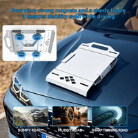 Dudukan Starlink Mini 4-in-1 dengan Deflektor Angin, Penyangga Rak Atap Tugas Berat dengan Magnet Kuat 88mm