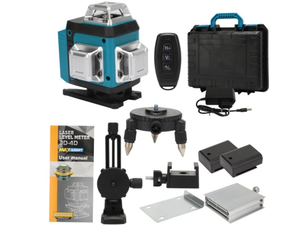 360 Pro Plane 4D Cross Green <span class=keywords><strong>Laser</strong></span> Level <span class=keywords><strong>DEKO</strong></span> avec matériau plastique et métal - Product Image 4