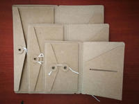 Carpeta de Archivos de Papel Kraft Vintage, Bolsa de Archivos para Viajeros, Planificadores, Tarjetas, Boletos, Sobres con Cordón y Botón