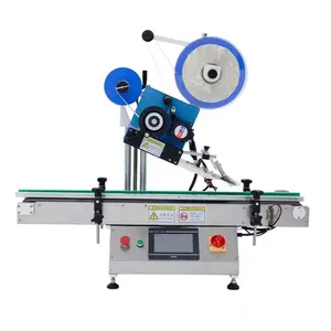 Desktop Automatic Flat Surface Labeling Machine Plane Label Applicator For Boxes Card Tag Labeler